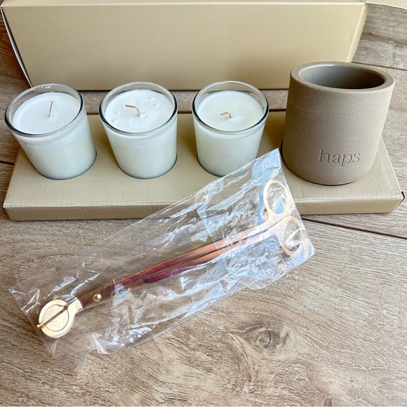 Haps Votive Candle Set w/ Wick Trimmer - Picture 4 of 6